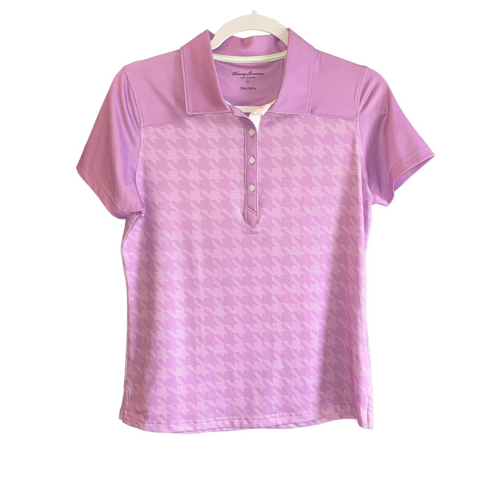 Tommy Armour Dri-Logic Golf Shirt Polo - Pink/Purple - Size Small